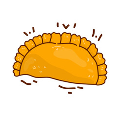 indonesian snack pastel or jalangkote