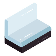 Modern design icon of sofa