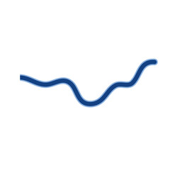 Abstract curved lines. Vector illustration