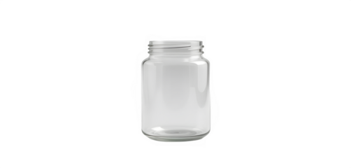Clear glass bottle with screw cap isolated on black background isolated on white background isolated on transparent background