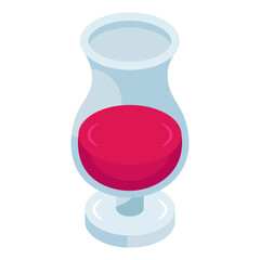 Editable design icon of cocktail