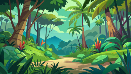 tropical jungle background