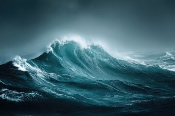 Fototapeta premium Powerful Ocean Wave Breaking