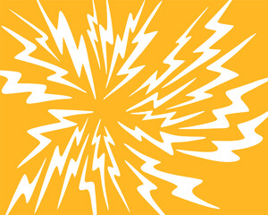 Explosion splash effect bolt cartoon element mess line background editable