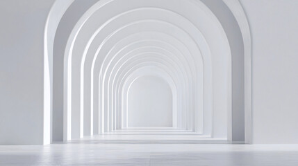 empty corridor with columns