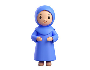 Obraz premium 3D woman with hijab