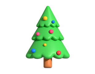 Fototapeta premium Green christmas tree