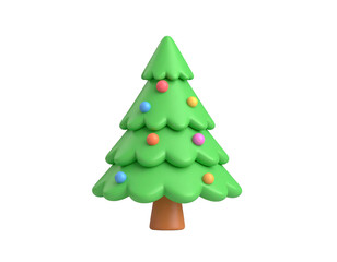 Obraz premium Green christmas tree
