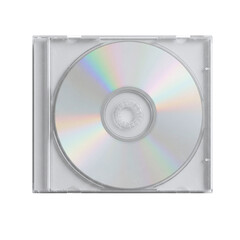 Retro compact disc or cd in a jewel case