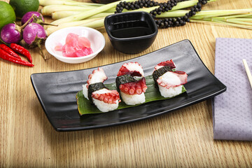 Japanese cuisine - sushi with octopus