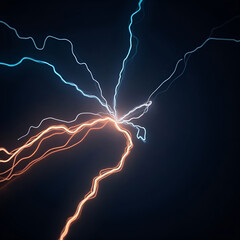 Dynamic light streaks dark abstract background