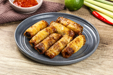 Vietnamese fried stuffed spring roll