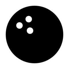 Bowling ball svg cut file. Isolated vector illustration.