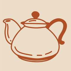 Icons Coffee Cappuccino Line art	