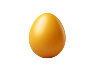 Single Brown Egg Isolated chicken egg isolated on a transparent background