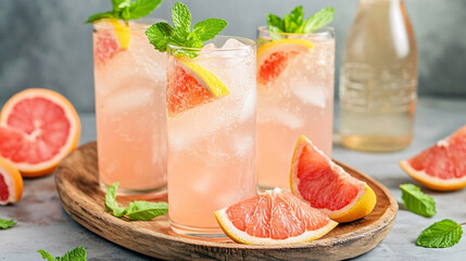 cocktail with salmon and caviar