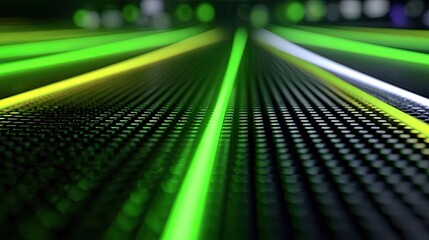 Neon lines on a dark, textured surface