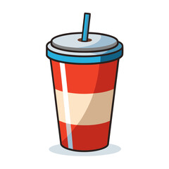 Soda Cup Vector Illustration