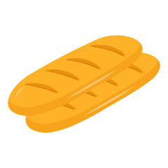 Trendy design icon of baguette