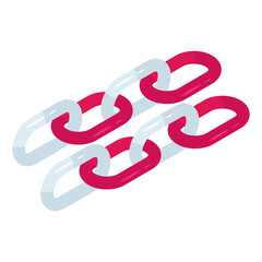 Fototapeta premium Modern design icon of chain link