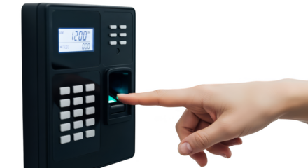 Fingerprint scanner registers entry