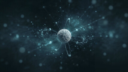 Electron fluctuations in a carbon atom.