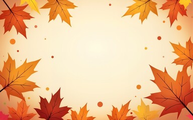 Obraz premium Autumn background with leaves Back to school Vector. High quality