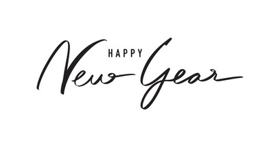 Happy new year 2026 2027 text font calligraphy hand written lettering script black color object happy new year merry christmas xmas event party happy new year banner holiday december month new year