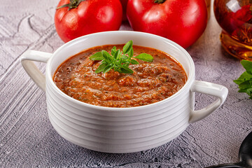 Gazpacho - cold Spanish tomato soup