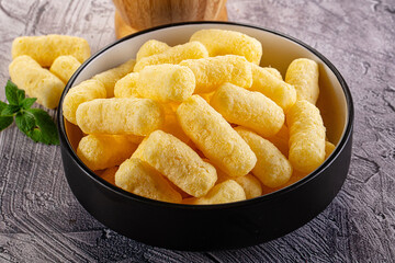 Golden crispy sweet corn sticks