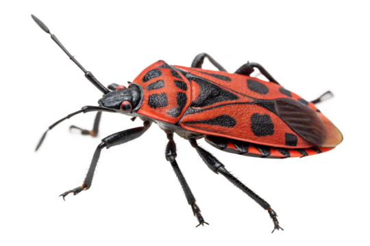 Red and Black Bug: A Detailed Macro Shot of a True Bug
