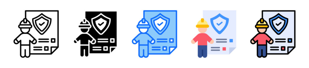 Compliance icon Multi Style Vector Illustration