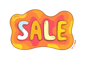 Cartoon sale banner