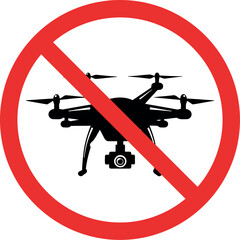 No drone zone sign drone flying prohibited