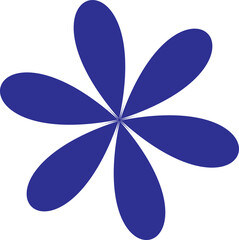 abstract blue flower