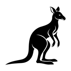 kangaroo vector silhouette