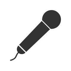 Microphone icon isolated on transparent background