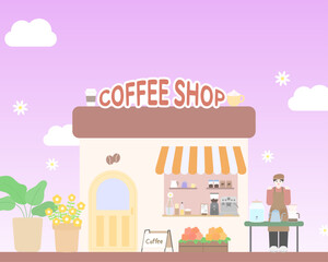 Fototapeta premium market03_coffeeshop