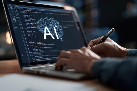 Person coding AI on laptop (1)
