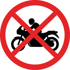 No motorcycles allowed sign