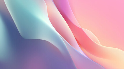Pastel gradient abstract background. Digital art for poster, flyer, banner background or design element.
