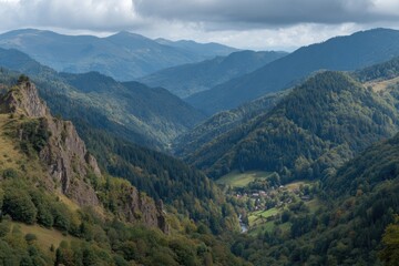 Fototapeta premium Scenic Mountain Range View