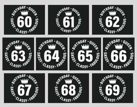 60 years old birthday queen t shirt