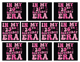 In my 20th birthday era t shirt design