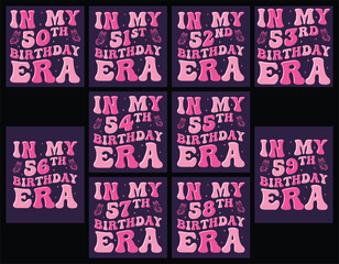 In my 50th birthday era t shirt design