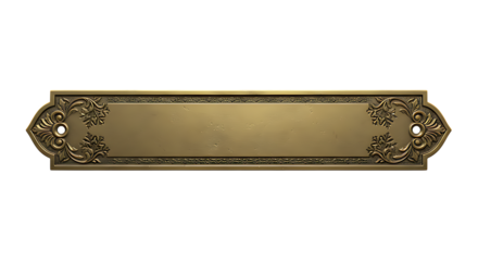 Antique Brass Nameplate with Frosted Snowflake Engraving – Elegant Winter Holiday Decorative Plaque