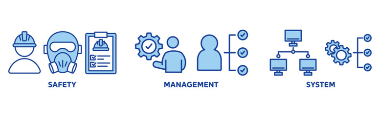 Obraz premium SMS icon set illustration concept with icon of safety, management, system