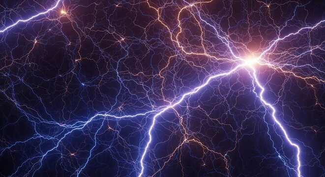 A Dynamic Display of Electrical Energy: Veins of Light Illuminating the Dark Space