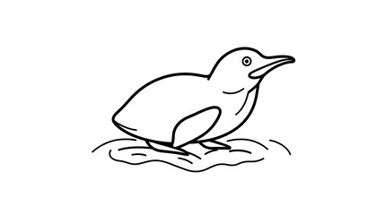 Obraz premium Geoduck pacific icon, linear isolated illustration, thin line vector, web design sign, outline concept symbol with editable stroke on white background.