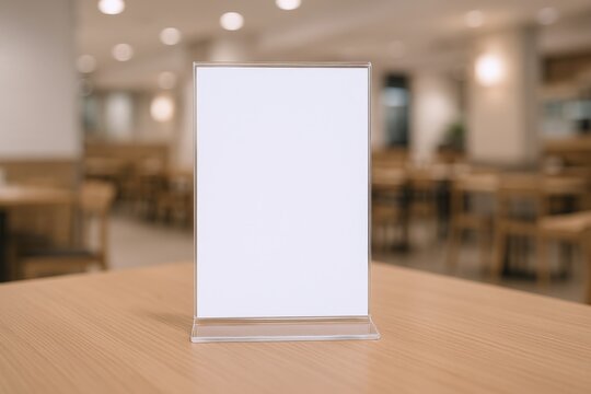 Clear Acrylic Sign Holders For Desktop, T-shaped Table Tents With Magnet Enclosures